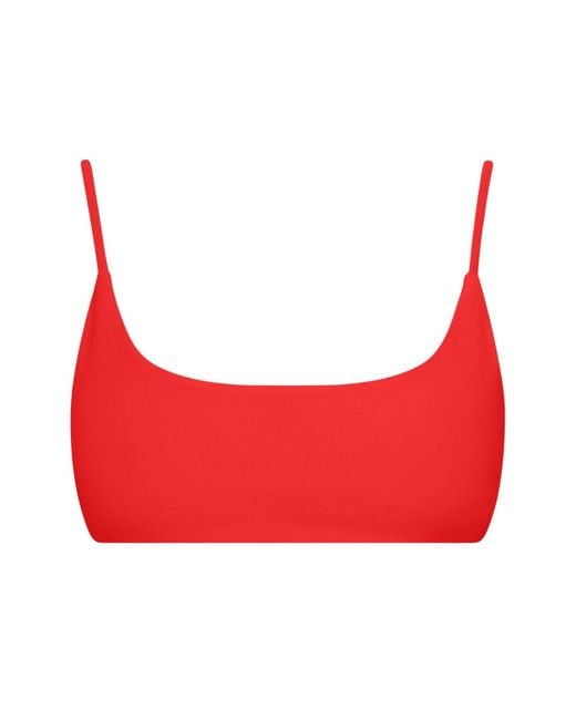 Playaluxe Red Malibu Bralette Bikini Top