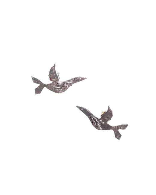 Raxada Metallic Birds Earrings