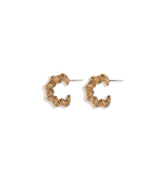 Lovard Metallic Twisted Hoops