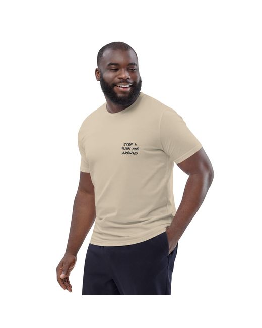 Anchor and Crew Natural Neutrals Desert Dust Actually Nevermind Annotations Organic Cotton T-Shirt for men