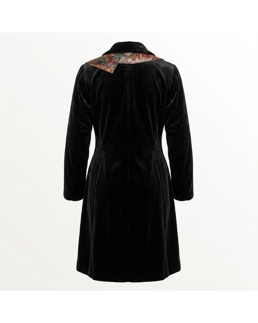 Saniya Khan Black Emma Panne Duster