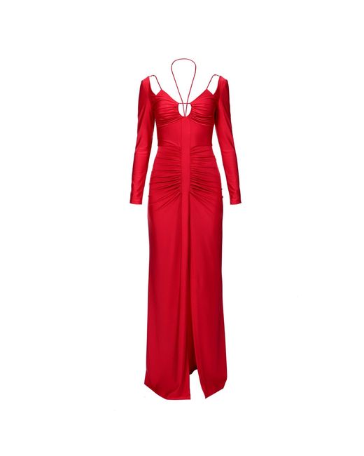 AGGI by HALEWSKI Red Dianna Maxi Evening Dress