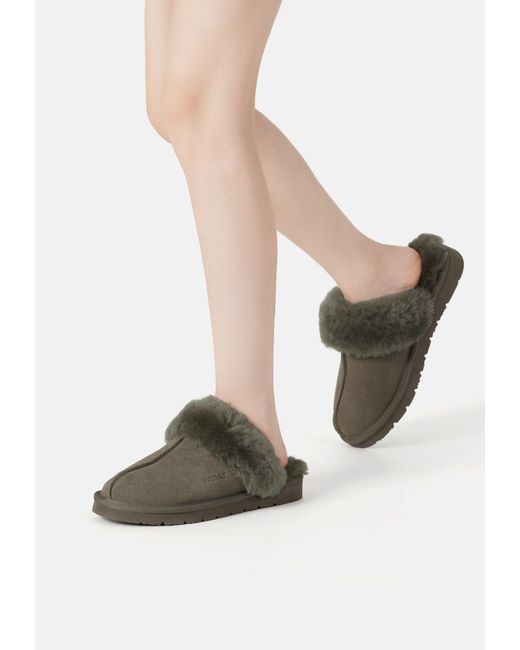 EverAu Australia Green Raven Slippers