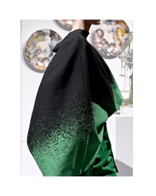 Arto. Green Crazy Brain Midi Skirt