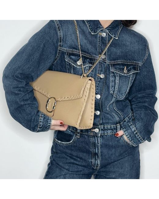 Ruj Heritage Natural Neutrals Shoulder Bag Caffellatte