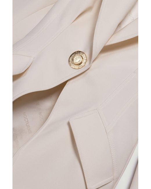 Nocturne Natural Accent Padded Shoulder Jacket