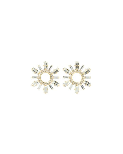LOTT.gioielli White Maura Earrings Baguette Crystal