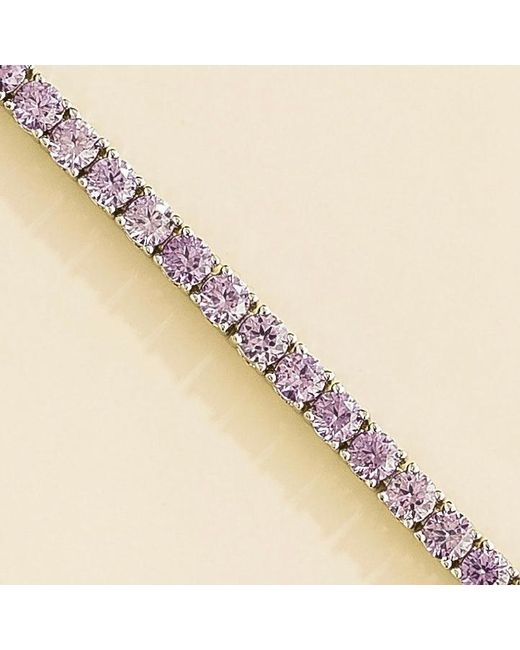 Juvetti Metallic Ciclo Tennis Bracelet Set With Sapphire