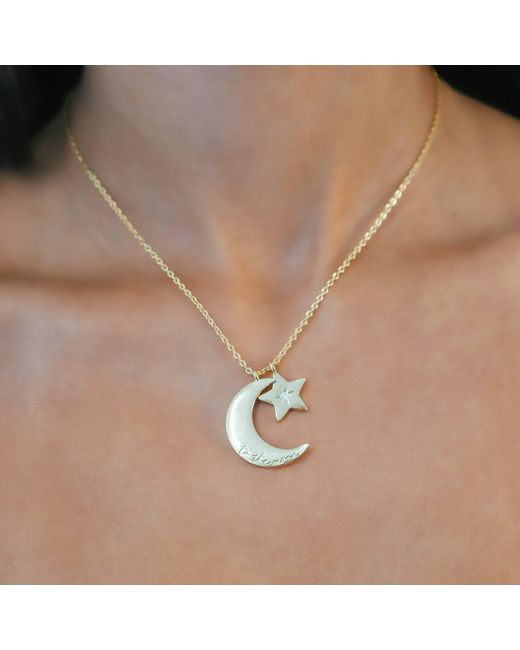 Luna Charles Metallic Cherish To The Moon & Back Necklace