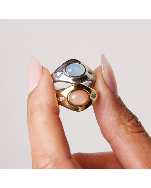 Stone Fruit Blue Harvest Signet Ring
