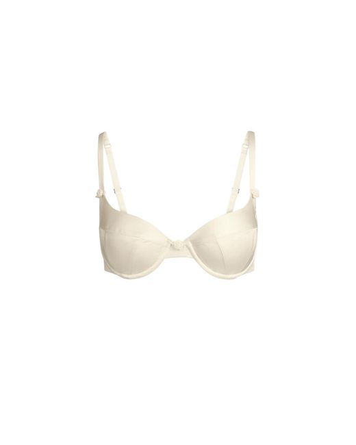 Scarlett Gasque White Neutrals Plunge Tallulah Bra