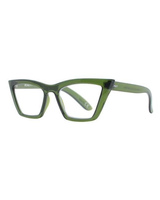 Reality Eyewear Green Van Saint Reader