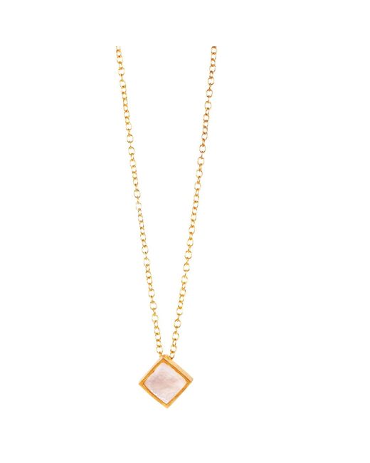 Christina Greene Metallic Lavalliere Necklace