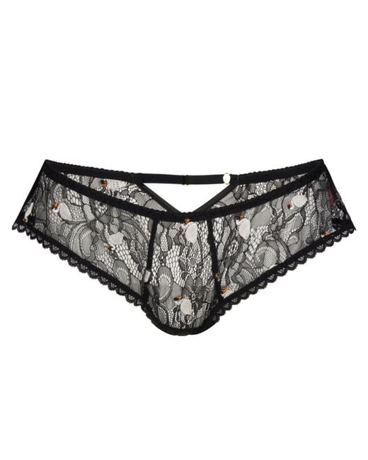 Empress Mimi Black Swan Maidens French Briefs