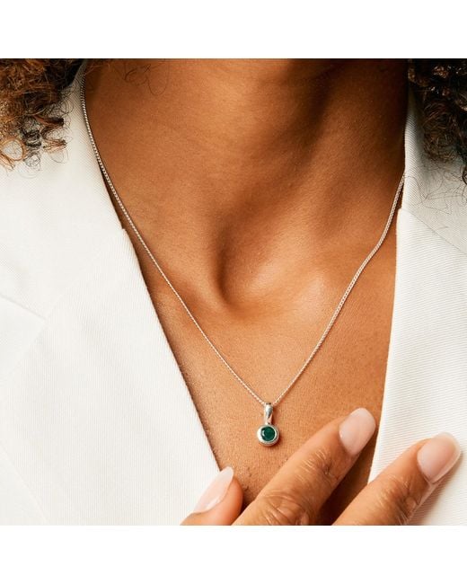 Charlotte's Web Jewellery Metallic May Birthstone Charm Necklace