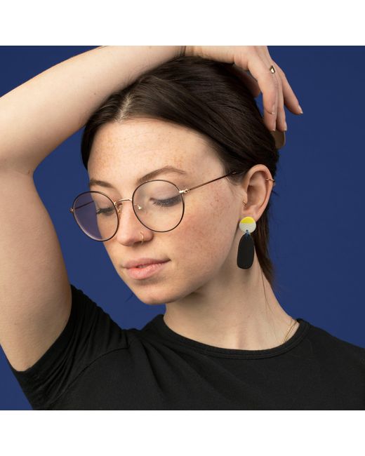 By Chavelli Multicolor Miro Abstract Drop Earrings