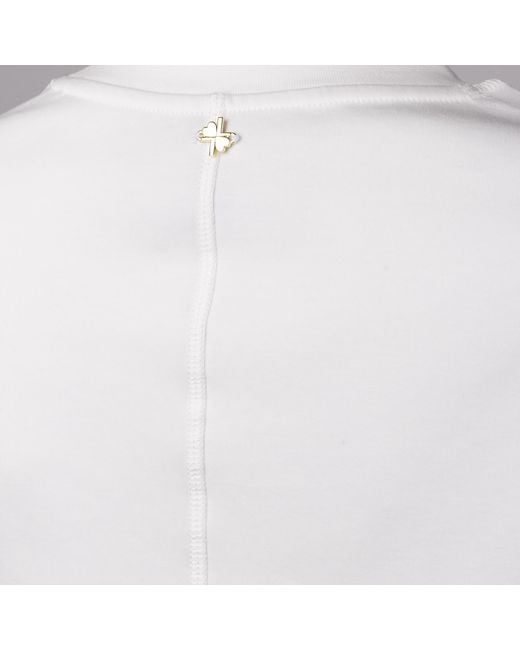House of Laines London White Laines Couture Embellished Bird Of Paradise T-Shirt