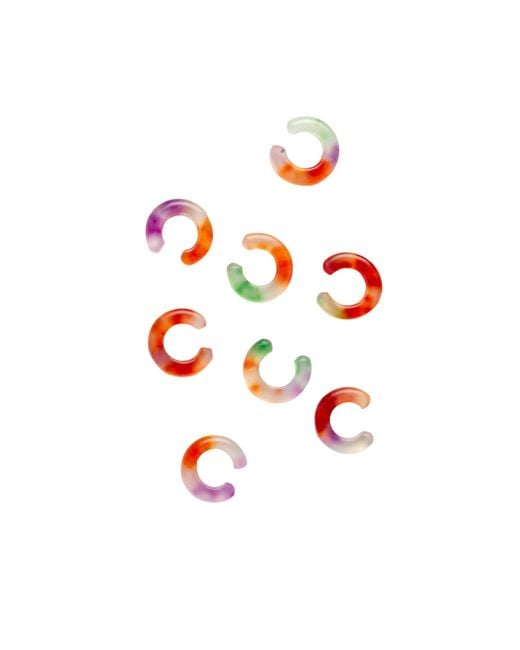 seree Red Abby Single Jade Cuff Earring