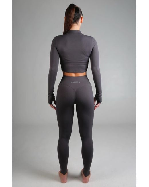 Cmmttd Gray Core Contour Legging
