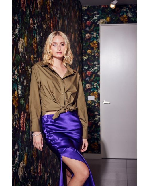 Lindsay Nicholas New York Green Marcia Oversized Shirt