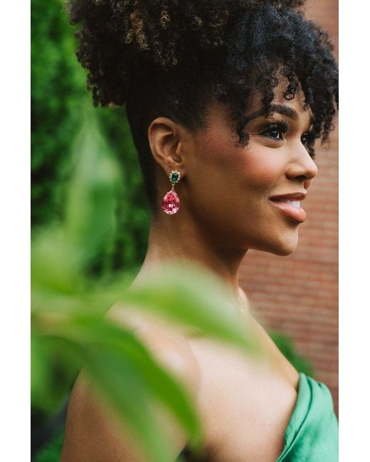 The Pink Reef Metallic Austria Earring