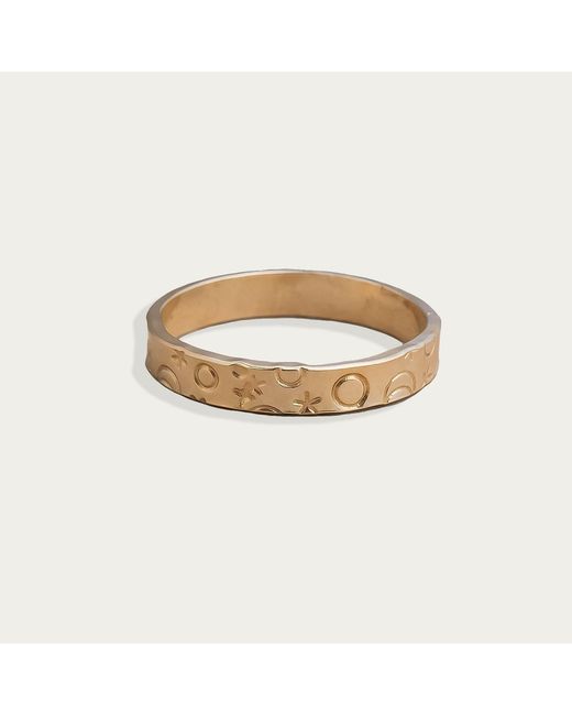 Kate Koel Metallic Cigar Galaxy Thick Band Ring