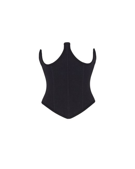 No'design Black Zip-Up Corset