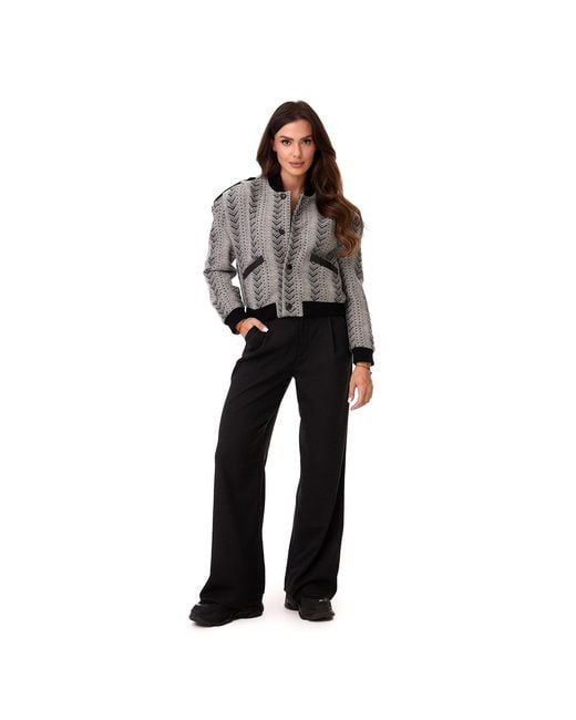 Mandragora Gray Ira Wool Bomber Jacket