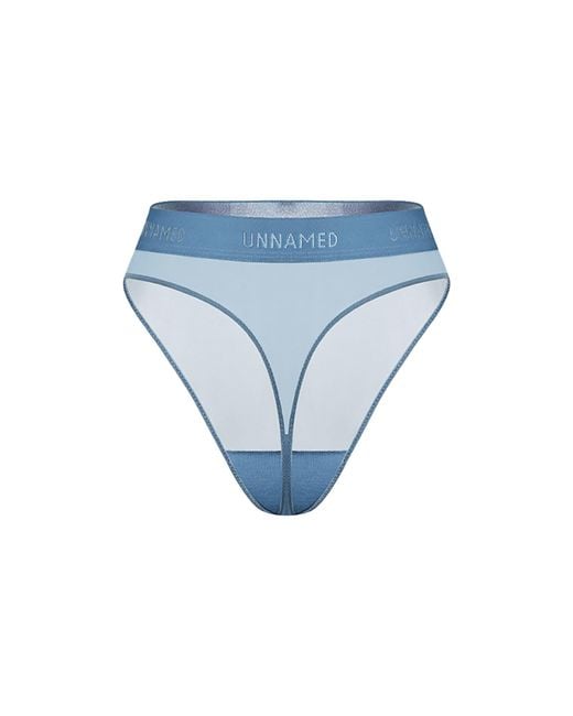 Zhilyova Blue Hanna Ash High-Waisted Thong