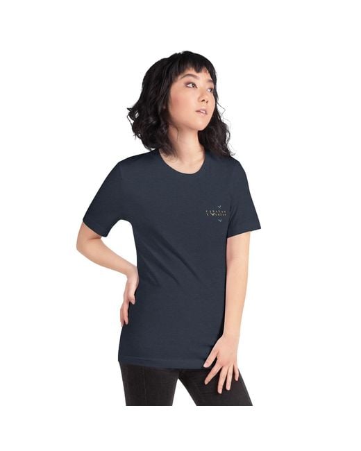 Anchor and Crew Blue Golden Archives Postmark Organic Cotton T-Shirt