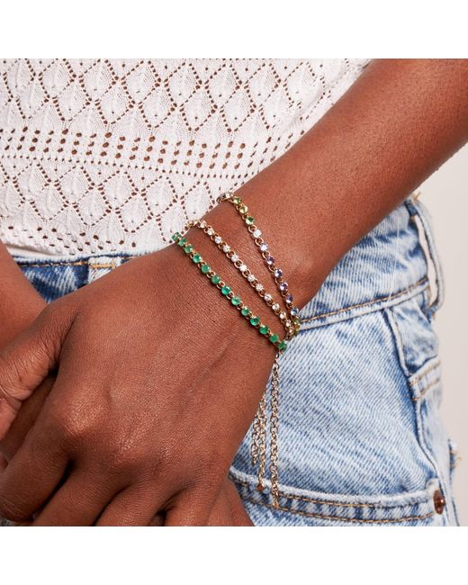 Dinny Hall Metallic Shuga Lab-Created Diamond Tennis Bracelet