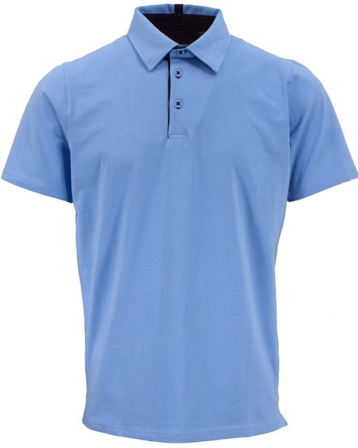 Lords of Harlech Blue Pietro Polo Shirt for men
