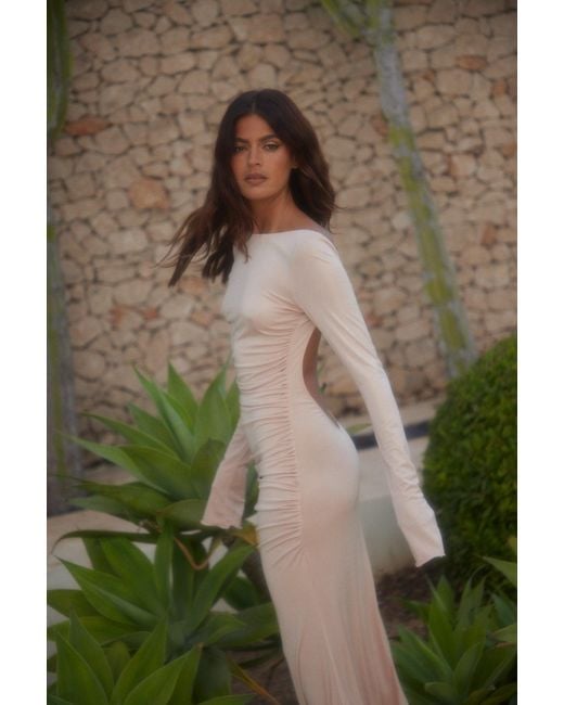 Alia Studio Pink Lueur Maxi Jersey Dress