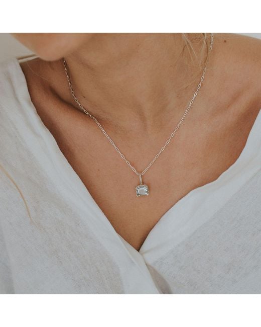 Dainty London Metallic Large Quartz Necklace