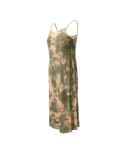 Fully Fashioning Metallic Zelda Floating Stitch Midi Dress