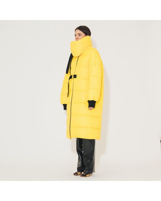 SVETA Milano Yellow Oregon Long Down Jacket