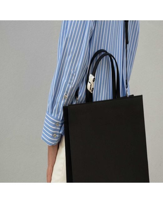 Absurde Black Big Stop Tote Bag for men