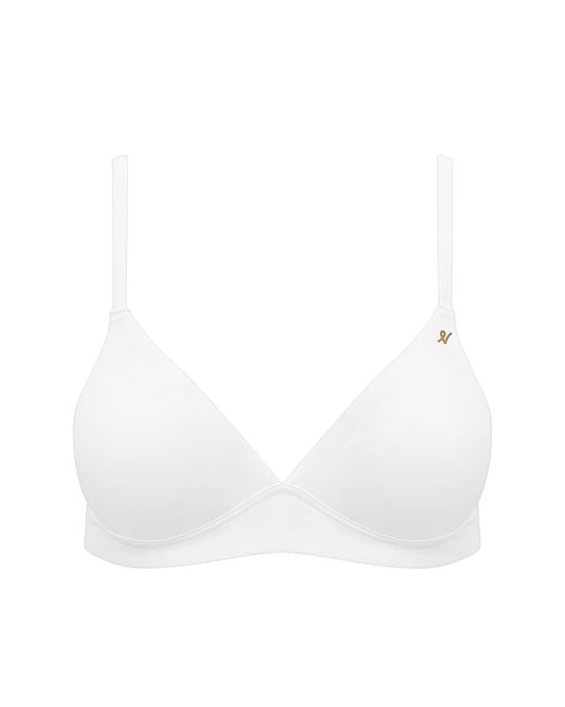Nudea White The Stretch Easy Does It Bralette