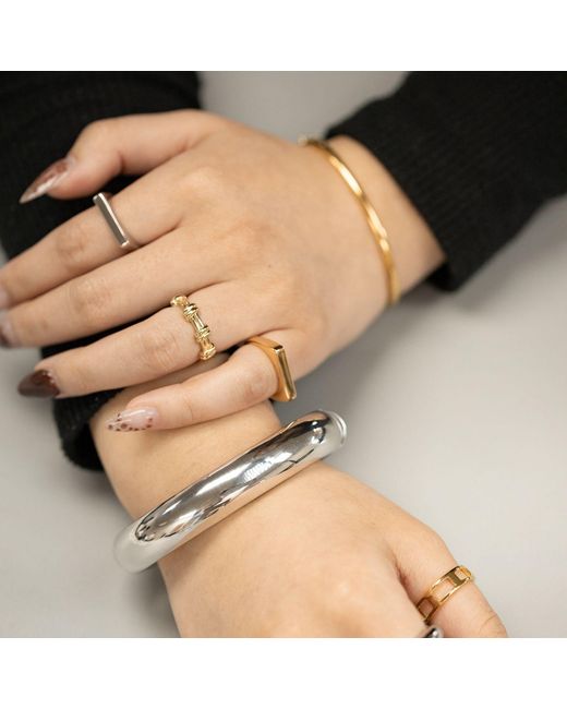 Belinda Jewelz White Zuri Bar Ring