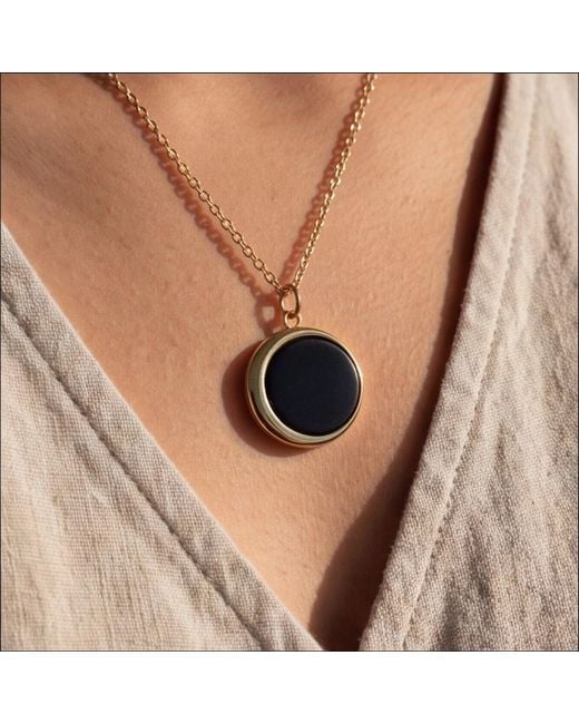 Ormiro Black Luna Shungite Emf Protection Necklace