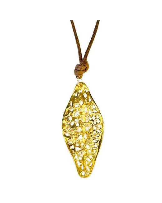 Lexi Jewelry Metallic Terra Leaf & Arrowhead Necklace