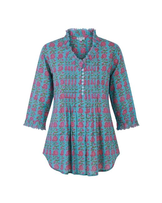 At Last Blue Sophie Cotton Shirt