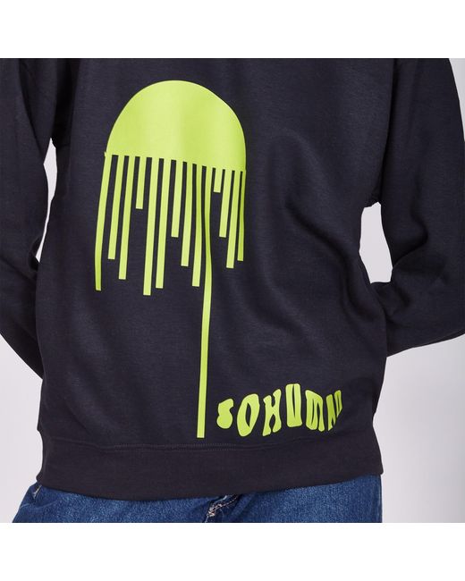 SOHUMAN Blue Reain Organic Cotton Sweatshirt