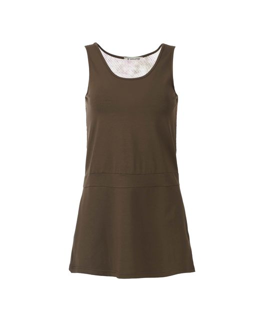 Conquista Brown Sleeveless A Line Tunic