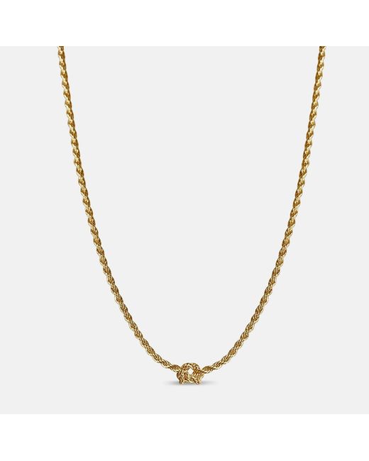 Alexie of Athens Metallic Promise Rope Chain Necklace