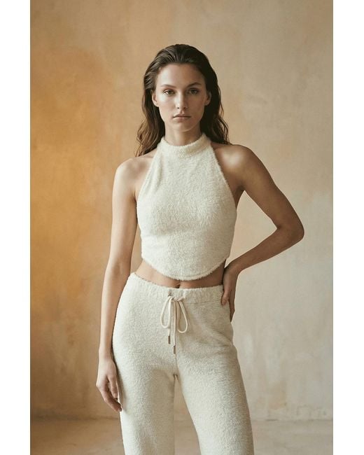 No'design White Neutrals Halo Open-Back Blouse