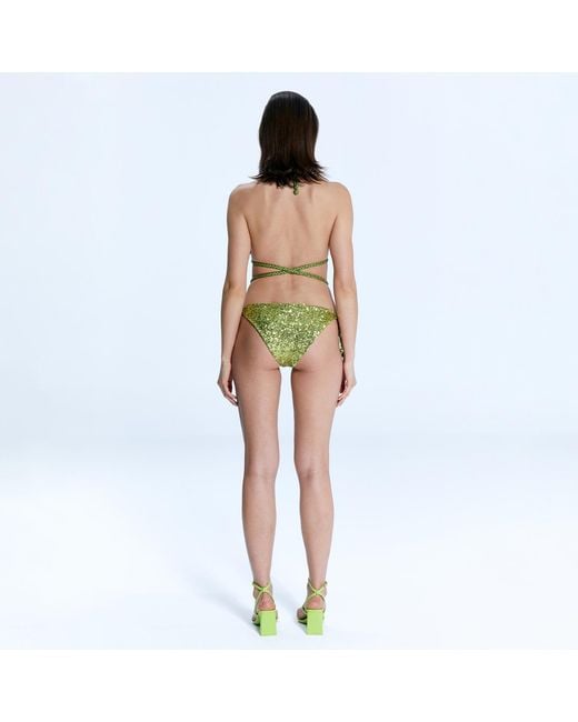 Nur Karaata Green Verde Triangle Bikini Set