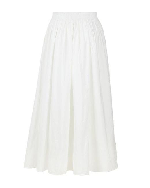 Nocturne White Pull-on Maxi Skirt