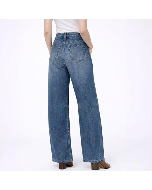 NOEND Blue Kallie Relaxed Curve Jean
