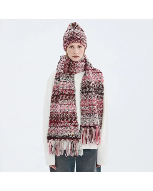 Norbron Pink Cherly Raspberry Scarf
